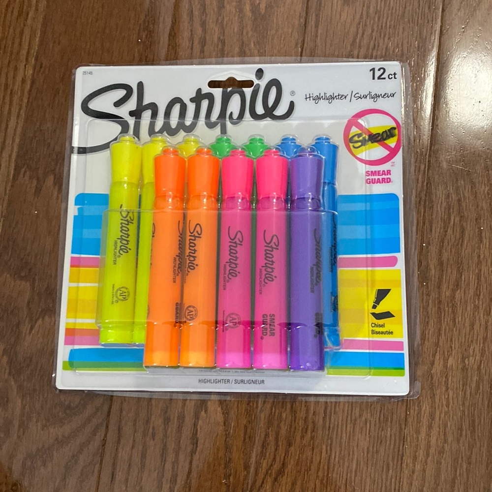 Sharpie highlighter set 12 ct